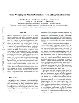 Visual Prompting for One-shot Controllable Video Editing without Inversion