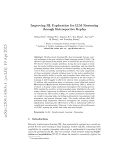 Improving RL Exploration for LLM Reasoning through Retrospective Replay
