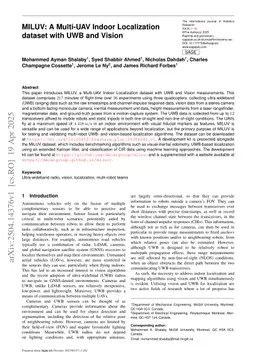 MILUV: A Multi-UAV Indoor Localization dataset with UWB and Vision