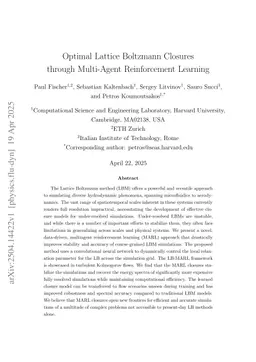 Optimal Lattice Boltzmann Closures through Multi-Agent Reinforcement Learning