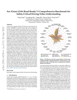Are Vision LLMs Road-Ready? A Comprehensive Benchmark for Safety-Critical Driving Video Understanding