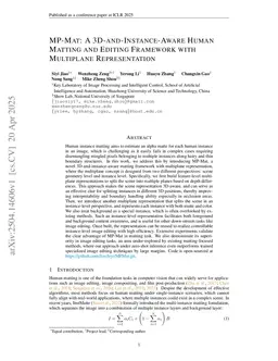 MP-Mat: A 3D-and-Instance-Aware Human Matting and Editing Framework with Multiplane Representation