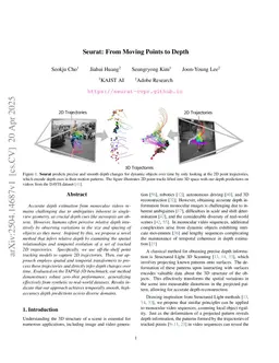 Seurat: From Moving Points to Depth