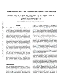 An LLM-enabled Multi-Agent Autonomous Mechatronics Design Framework