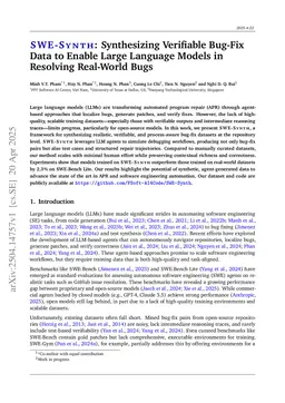 SWE-Synth: Synthesizing Verifiable Bug-Fix Data to Enable Large Language Models in Resolving Real-World Bugs