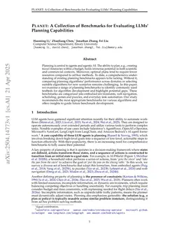 PLANET: A Collection of Benchmarks for Evaluating LLMs' Planning Capabilities