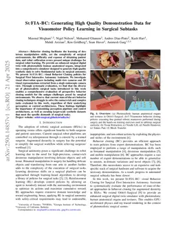 SuFIA-BC: Generating High Quality Demonstration Data for Visuomotor Policy Learning in Surgical Subtasks