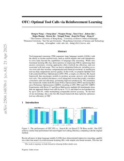 Acting Less is Reasoning More! Teaching Model to Act Efficiently