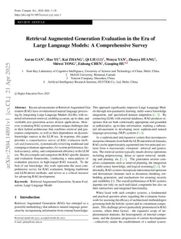 Retrieval Augmented Generation Evaluation in the Era of Large Language Models: A Comprehensive Survey