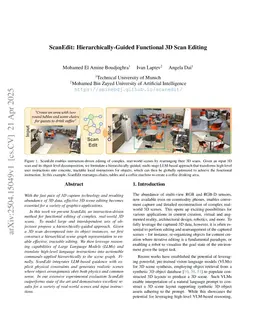 ScanEdit: Hierarchically-Guided Functional 3D Scan Editing