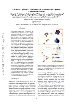 Rhythm of Opinion: A Hawkes-Graph Framework for Dynamic Propagation Analysis