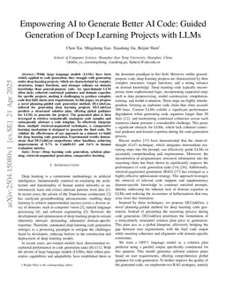 Empowering AI to Generate Better AI Code: Guided Generation of Deep Learning Projects with LLMs