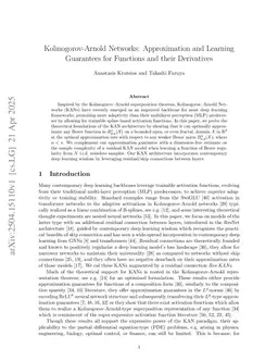 Approximation Rates in Besov Norms and Sample-Complexity of Kolmogorov-Arnold Networks with Residual Connections
