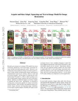 Acquire and then Adapt: Squeezing out Text-to-Image Model for Image Restoration