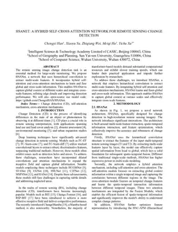 HSANET: A Hybrid Self-Cross Attention Network For Remote Sensing Change Detection