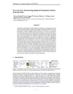 EvalAgent: Discovering Implicit Evaluation Criteria from the Web