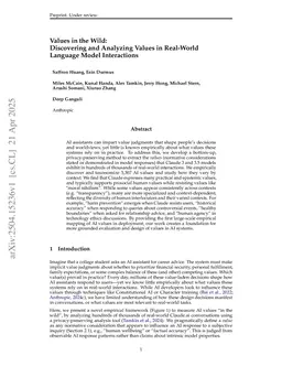 Values in the Wild: Discovering and Analyzing Values in Real-World Language Model Interactions