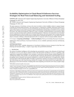 Scalability Optimization in Cloud-Based AI Inference Services: Strategies for Real-Time Load Balancing and Automated Scaling