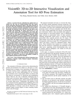 Vision6D: 3D-to-2D Interactive Visualization and Annotation Tool for 6D Pose Estimation