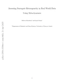Assessing Surrogate Heterogeneity in Real World Data Using Meta-Learners