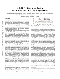 LithOS: An Operating System for Efficient Machine Learning on GPUs