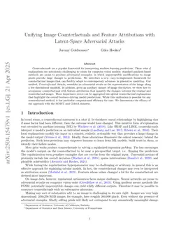 Unifying Image Counterfactuals and Feature Attributions with Latent-Space Adversarial Attacks