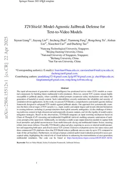 T2VShield: Model-Agnostic Jailbreak Defense for Text-to-Video Models