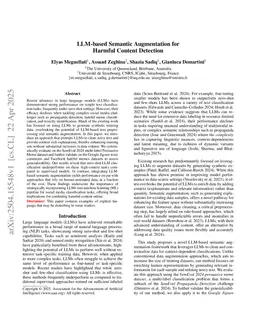 LLM-based Semantic Augmentation for Harmful Content Detection