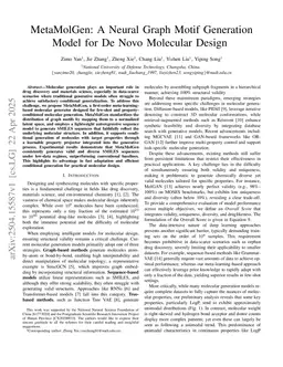 MetaMolGen: A Neural Graph Motif Generation Model for De Novo Molecular Design