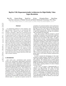 RepNet-VSR: Reparameterizable Architecture for High-Fidelity Video Super-Resolution