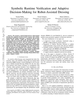 Symbolic Runtime Verification and Adaptive Decision-Making for Robot-Assisted Dressing