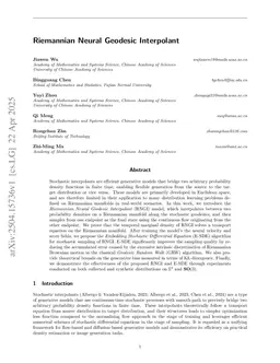 Riemannian Neural Geodesic Interpolant