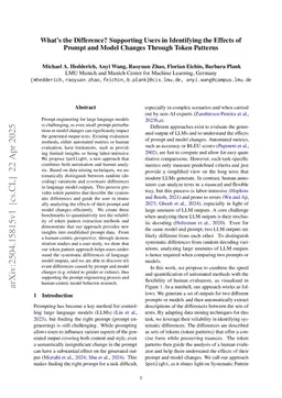 What's the Difference? Supporting Users in Identifying the Effects of Prompt and Model Changes Through Token Patterns