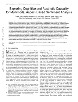 Exploring Cognitive and Aesthetic Causality for Multimodal Aspect-Based Sentiment Analysis
