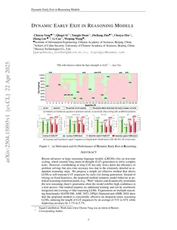 Dynamic Early Exit in Reasoning Models