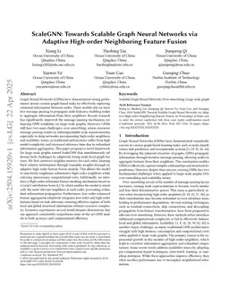 ScaleGNN: Towards Scalable Graph Neural Networks via Adaptive High-order Neighboring Feature Fusion