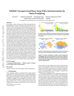 ViSMaP: Unsupervised Hour-long Video Summarisation by Meta-Prompting