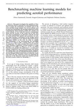 Benchmarking machine learning models for predicting aerofoil performance