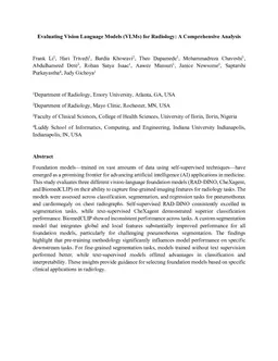 Evaluating Vision Language Models (VLMs) for Radiology: A Comprehensive Analysis