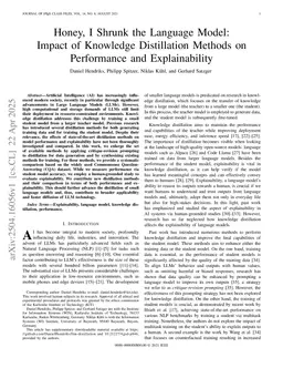 Honey, I Shrunk the Language Model: Impact of Knowledge Distillation Methods on Performance and Explainability
