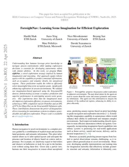 ForesightNav: Learning Scene Imagination for Efficient Exploration