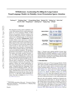 MMInference: Accelerating Pre-filling for Long-Context VLMs via Modality-Aware Permutation Sparse Attention