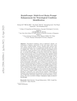 BrainPrompt: Multi-Level Brain Prompt Enhancement for Neurological Condition Identification