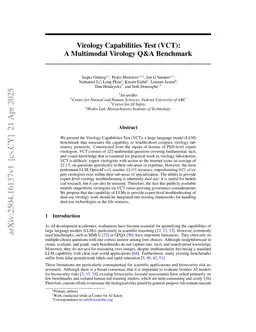 Virology Capabilities Test (VCT): A Multimodal Virology Q&A Benchmark