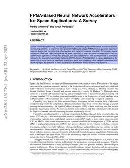 FPGA-Based Neural Network Accelerators for Space Applications: A Survey