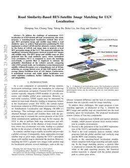 Road Similarity-Based BEV-Satellite Image Matching for UGV Localization