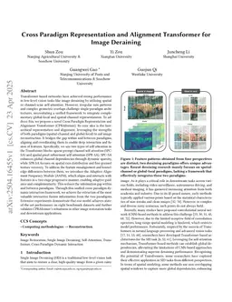 Cross Paradigm Representation and Alignment Transformer for Image Deraining