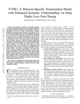 T-VEC: A Telecom-Specific Vectorization Model with Enhanced Semantic Understanding via Deep Triplet Loss Fine-Tuning