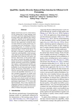 QuaDMix: Quality-Diversity Balanced Data Selection for Efficient LLM Pretraining