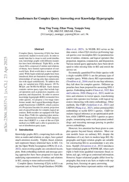 Transformers for Complex Query Answering over Knowledge Hypergraphs